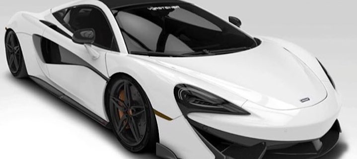 white mclaren