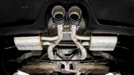 Jaguar F type 2.0 litre exhaust system fitted 1